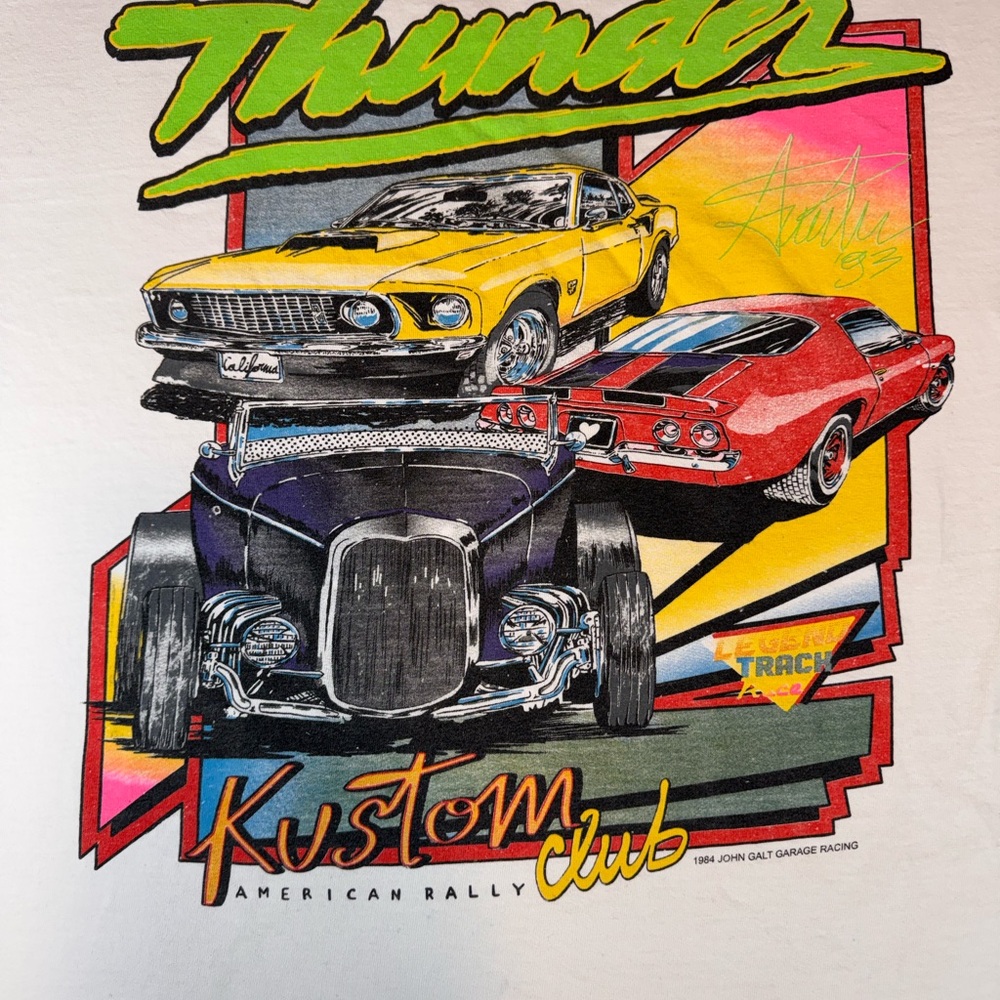 J galt thunder kustom club tee-size xl(23x28)